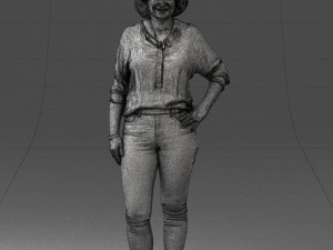000119 Casual Middle-Aged Woman 0219 3dp 3D Принт Модель