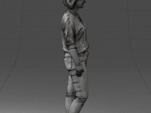 000119 Casual Middle-Aged Woman 0219 3dp 3D Принт Модель