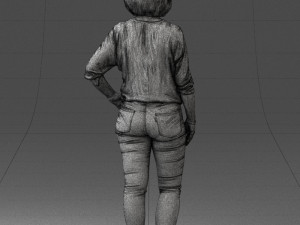 000119 Casual Middle-Aged Woman 0219 3dp 3D Принт Модель