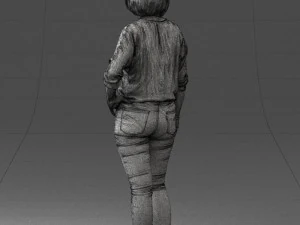 000119 Casual Middle-Aged Woman 0219 3dp 3D Print Model
