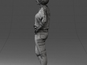 000119 Casual Middle-Aged Woman 0219 3dp 3D Принт Модель