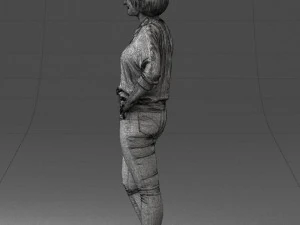 000119 Casual Middle-Aged Woman 0219 3dp 3D Print Model