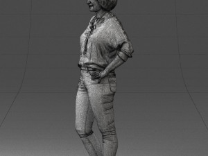 000119 Casual Middle-Aged Woman 0219 3dp 3D Принт Модель