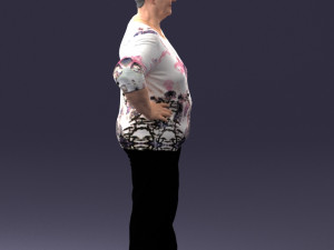 000098 Elderly Woman 1222 Modelo 3D