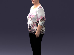 000098 Elderly Woman 1222 Modelo 3D