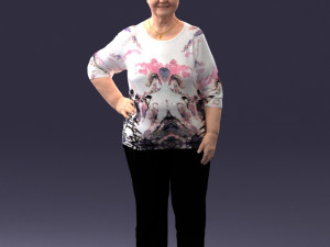 000098 Elderly Woman 1222 Modelo 3D