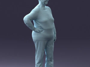 000098 Elderly Woman 1222 Modelo 3D