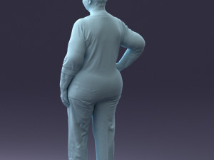 000098 Elderly Woman 1222 Modelo 3D