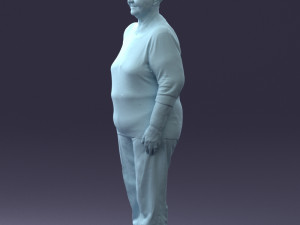 000098 Elderly Woman 1222 Modelo 3D