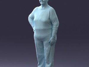 000098 Elderly Woman 1222 Modelo 3D