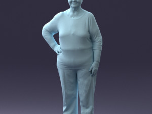 000098 Elderly Woman 1222 Modelo 3D