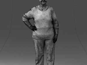 000098 Elderly Woman 1222 Modelo 3D