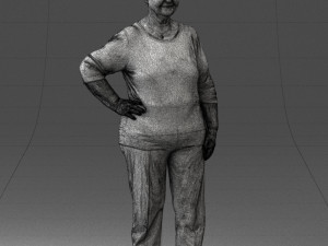 000098 Elderly Woman 1222 Modelo 3D