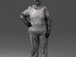 000098 Elderly Woman 1222 Modelo 3D