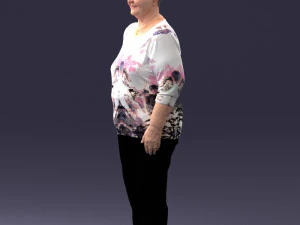 000098 Elderly Woman 1222 3dp 3D Print Model