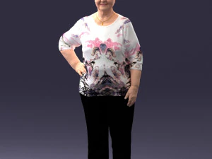 000098 Elderly Woman 1222 3dp 3D Print Model