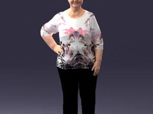 000098 Elderly Woman 1222 3dp 3D Print Model