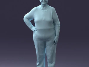 000098 Elderly Woman 1222 3dp 3D Print Model