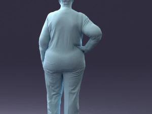 000098 Elderly Woman 1222 3dp 3D Print Model