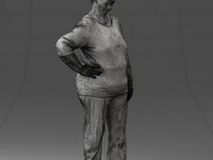 000098 Elderly Woman 1222 3dp 3D Print Model
