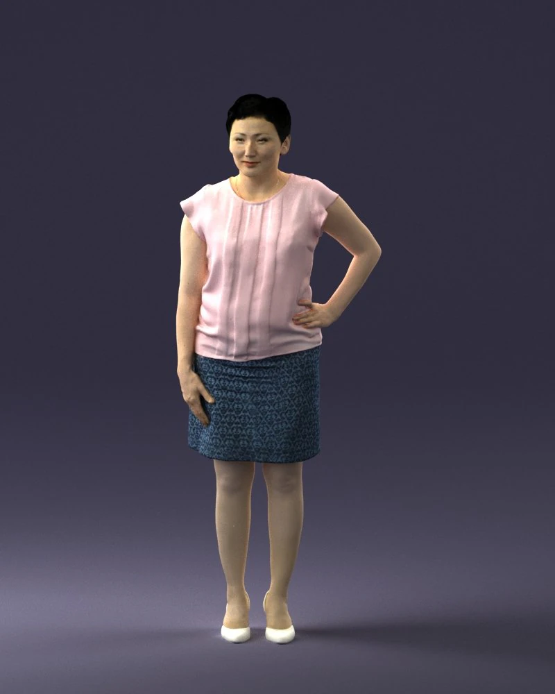 office employer 0928-2 3D Model .c4d .max .obj .3ds .fbx .stl .blend 