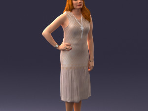 posed woman 0430 3D Model
