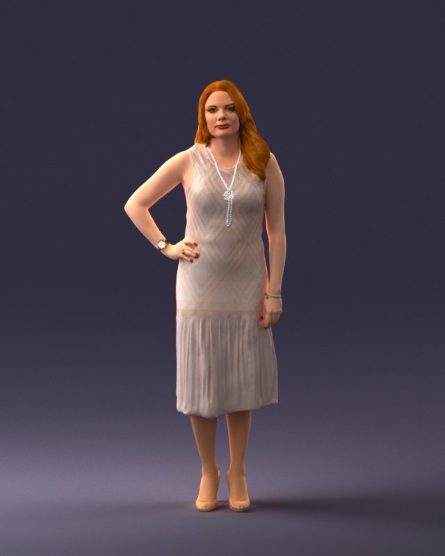 posed woman 0430 3d print ready Modèles 3D en vedette .c4d .max .obj .3ds .fbx .stl .blend 