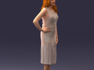 posed woman 0430 3d print ready Modèles 3D en vedette