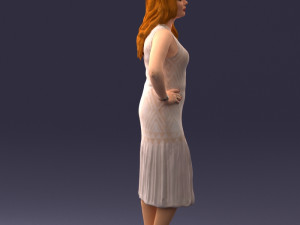 posed woman 0430 3d print ready Modèles 3D en vedette