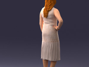 posed woman 0430 3d print ready Modèles 3D en vedette