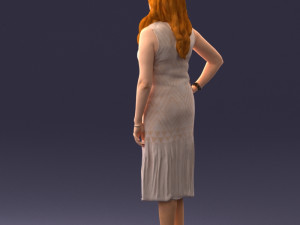 posed woman 0430 3d print ready Modèles 3D en vedette