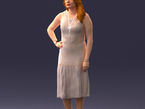 posed woman 0430 3d print ready Modèles 3D en vedette