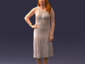 posed woman 0430 3d print ready Modèles 3D en vedette