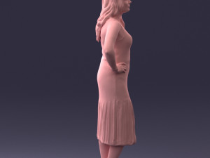 posed woman 0430 3d print ready Modèles 3D en vedette