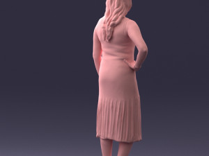 posed woman 0430 3d print ready Modèles 3D en vedette