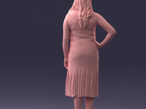 posed woman 0430 3d print ready Modèles 3D en vedette