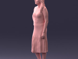 posed woman 0430 3d print ready Modèles 3D en vedette