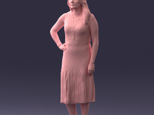 posed woman 0430 3d print ready Modèles 3D en vedette