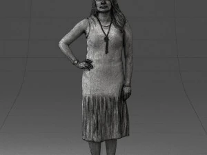 posed woman 0430 3d print ready 3D Print Model