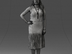 posed woman 0430 3d print ready Modèles 3D en vedette