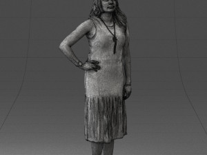 posed woman 0430 3d print ready Modèles 3D en vedette