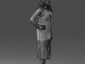 posed woman 0430 3d print ready Modèles 3D en vedette