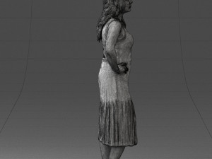 posed woman 0430 3d print ready Modèles 3D en vedette