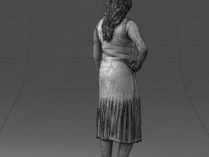 posed woman 0430 3d print ready Modèles 3D en vedette