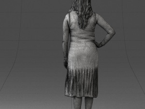 posed woman 0430 3d print ready Modèles 3D en vedette