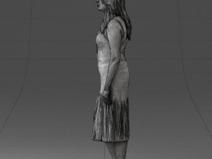 posed woman 0430 3d print ready Modèles 3D en vedette
