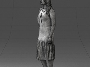 posed woman 0430 3d print ready Modèles 3D en vedette
