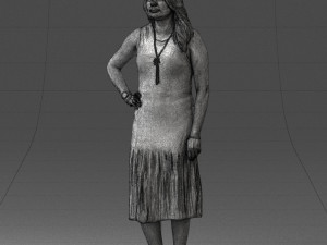 posed woman 0430 3d print ready Modèles 3D en vedette