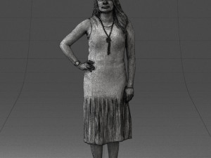 posed woman 0430 3d print ready Modèles 3D en vedette