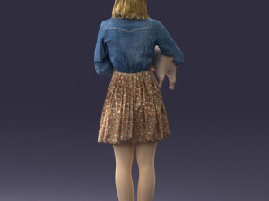 woman with dog 0921-2 Model 3D